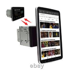 Double 2DIN Rotatable 10.1'' Android 9.1 Touch Screen Car Stereo Radio GPS Wifi