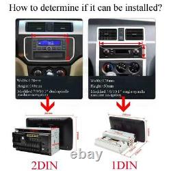 Double 2DIN Rotatable 10.1'' Android 9.1 Touch Screen Car Stereo Radio Wifi GPS