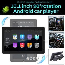 Double 2DIN Rotatable 10.1'' Carplay Car Stereo Radio 4+64GB Android 13 GPS NAVI