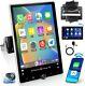 Double 2din Rotatable 10.4 Android13 Touch Screen Car Stereo Gps Radio + Camera