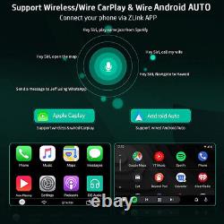 Double 2DIN Vertical 10.1'' Android 10.1 Apple CarPlay Car Stereo Radio GPS WiFi