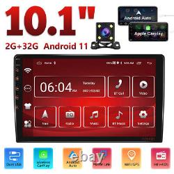 Double 2Din 10.1 Car Stereo Android11 Apple CarPlay Auto Radio GPS Navi WiFi BT