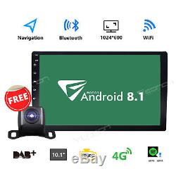 Double 2Din 10.1inch Android 8.1 Quad Core Car Radio In Dash Stereo GPS 4G OBDII