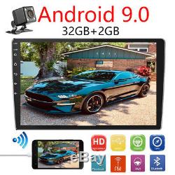 Double 2Din 10.1inch Android 9.0 Quad Core Car Radio In Dash Stereo GPS 4G OBDII