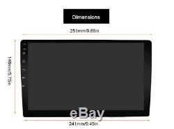 Double 2Din 10.1inch Android 9.0 Quad Core Car Radio In Dash Stereo GPS 4G OBDII