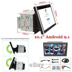 Double 2Din 10.1inch Android 9.1 Quad Core Car Radio In Dash Stereo GPS 4G OBD