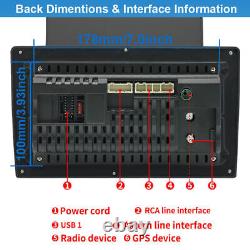 Double 2Din 4+64G Octa Core 10.1 Vertical Screen Car Stereo Radio GPS CarPlay