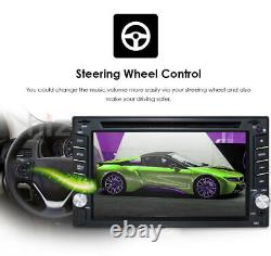 Double 2Din 6.2 Car Stereo DVD Player GPS Navigation With Map Bluetooth Radio