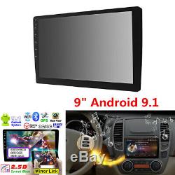 Double 2Din 9 Android 9.1 4-Core 2GB+32GB Car Stereo Radio MP5 Player GPS Wifi