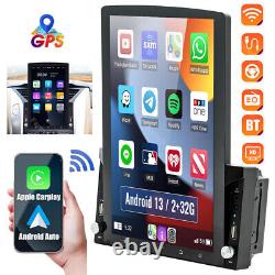 Double 2Din Android 13.0 CarPlay Car Stereo Radio GPS WIFI BT Touch Screen 10.1