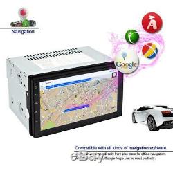 Double 2Din Android 9.1 7 1080P Touch Screen 2GB+32GB Car Stereo Radio GPS Navi
