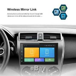 Double 2Din Android 9.1 7 1080P Touch Screen 2GB+32GB Car Stereo Radio GPS Navi