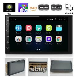 Double 2Din Android 9.1 Car Truck Stereo Radio GPS MP5 7 Touch Screen 2GB+16GB