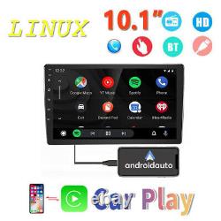 Double 2Din Apple/Android CarPlay Car Radio Stereo 10.1 Touch Screen MP5 Player