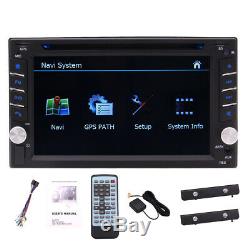 Double 2Din Capacitive TouchScreen Stereo GPS Car DVD Player Bluetooth Radio USB