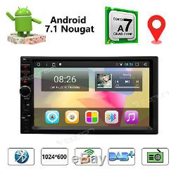 Double 2Din Car Radio Stereo GPS Navi Player Bluetooth AUX USB SD Touch Screen E