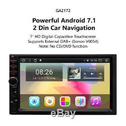 Double 2Din Car Radio Stereo GPS Navi Player Bluetooth AUX USB SD Touch Screen E