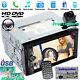 Double 2din Car Stereo Cd Dvd Mp3 Player Radio Bluetooth Aux Tv Sd+backup Camera