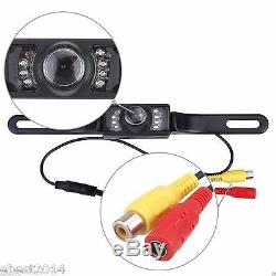 Double 2Din Car Stereo DVD Player GPS Navigation Bluetooth iPOD+Backup Camera