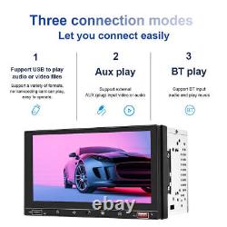 Double 2Din Car Stereo Radio For Apple/Android CarPlay 7 Touch MP5 Bluetooth FM