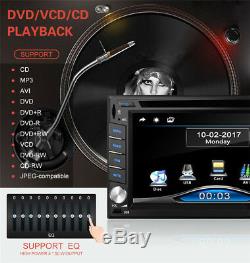 Double 2Din HD Car GPS Stereo DVD CD Player Blueteeth Dash Radio with 8G Free Maps