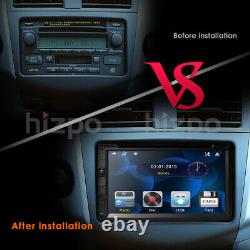 Double 2Din In Dash Sony CD Lens 7Car Stereo Radio CD DVD Player AUX BT TV RDS