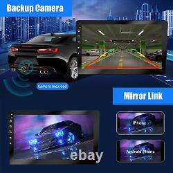 Double 2 DIN 10 Inch Car Stereo HD Radio GPS NAV Android 11 FM Carplay + MIC&Cam