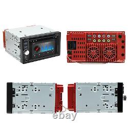 Double 2 DIN Apple CarPlay DVD/CD Player Car Stereo Touch Screen FM Radio+Camera