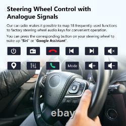 Double 2 DIN CarPlay Android Auto 10.1 Car Stereo Radio GPS Bluetooth Head Unit