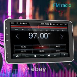 Double 2 DIN Carplay Android Car Radio Stereo 10'' Rotatable GPS WIFI Head Unit