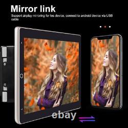 Double 2 DIN Rotatable 10.1'' Android 13 Touch Screen Car Stereo Radio GPS Wifi