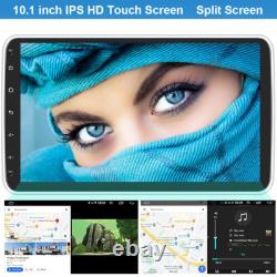 Double 2 DIN Rotatable 10.1'' Android 13 Touch Screen Car Stereo Radio GPS Wifi