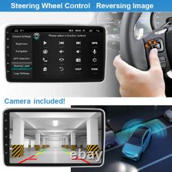 Double 2 DIN Rotatable 10.1'' Android 13 Touch Screen Car Stereo Radio GPS Wifi