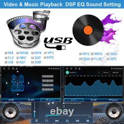 Double 2 DIN Rotatable 10.1'' Android 13 Touch Screen Car Stereo Radio GPS Wifi