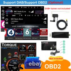 Double 2 DIN Rotatable 10.1'' Android 13 Touch Screen Car Stereo Radio GPS Wifi