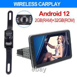 Double 2 DIN Rotatable Android 12 Touch 10.1'' Screen Car Stereo Radio GPS Wifi
