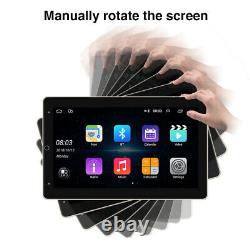 Double 2 DIN Rotatable Android 13 Car Stereo Radio 10.1'' Touch Screen GPS Wifi