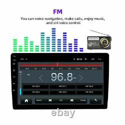 Double 2 Din 10.1'' Android 10 Car Stereo Radio Rotatable Touch Screen GPS Navi