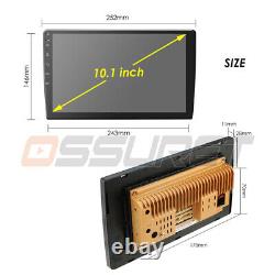 Double 2 Din 10.1 Android 9.1 GPS Navi Car Stereo Radio WiFi MP5 2.5D Screen