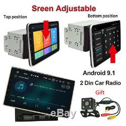Double 2 Din 10.1inch Android 9.1 In Dash Car Radio Stereo GPS WiFi Quad Core FM