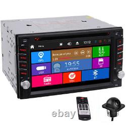Double 2 Din 6.2'' HD Car Stereo Radio CD DVD Player Bluetooth GPS Backup Camera