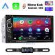 Double 2 Din 6.2 Touch Screen Car Stereo Dvd Cd Player Usb Carplay Android Auto