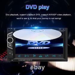 Double 2 Din 6.2 Touch Screen Car Stereo DVD CD Player USB Carplay Android Auto