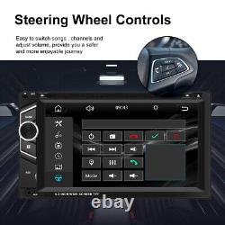 Double 2 Din 6.2 Touch Screen Car Stereo DVD CD Player USB Carplay Android Auto