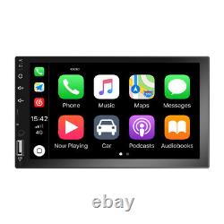 Double 2 Din 7 Apple Carplay Bluetooth MP5 Player USB Car Radio Stereo + Camera