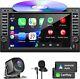Double 2 Din 7 Car Stereo Dvd Cd Player Hd In Dash Bt Radio Carplay Gps Camera