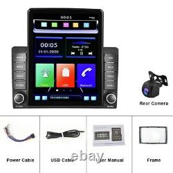 Double 2 Din 9.5'' Car Stereo Radio Apple Carplay Bluetooth FM Mirror Link + Cam