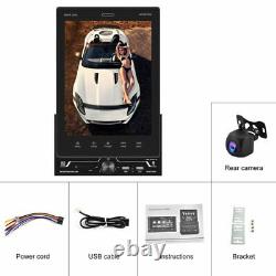 Double 2 Din 9.5'' Carplay Car Stereo Radio Rotatable Touch Screen + AHD Camera