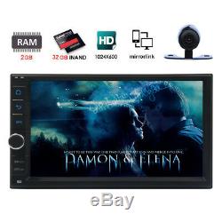 Double 2 Din Android 8.1 Car Radio Stereo GPS Navi 8 Octa-Core Wifi 4G+Camera