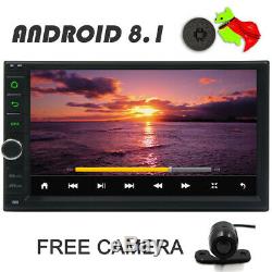 Double 2 Din Android 8.1 Car Radio Stereo GPS Navi 8 Octa-Core Wifi 4G+Camera